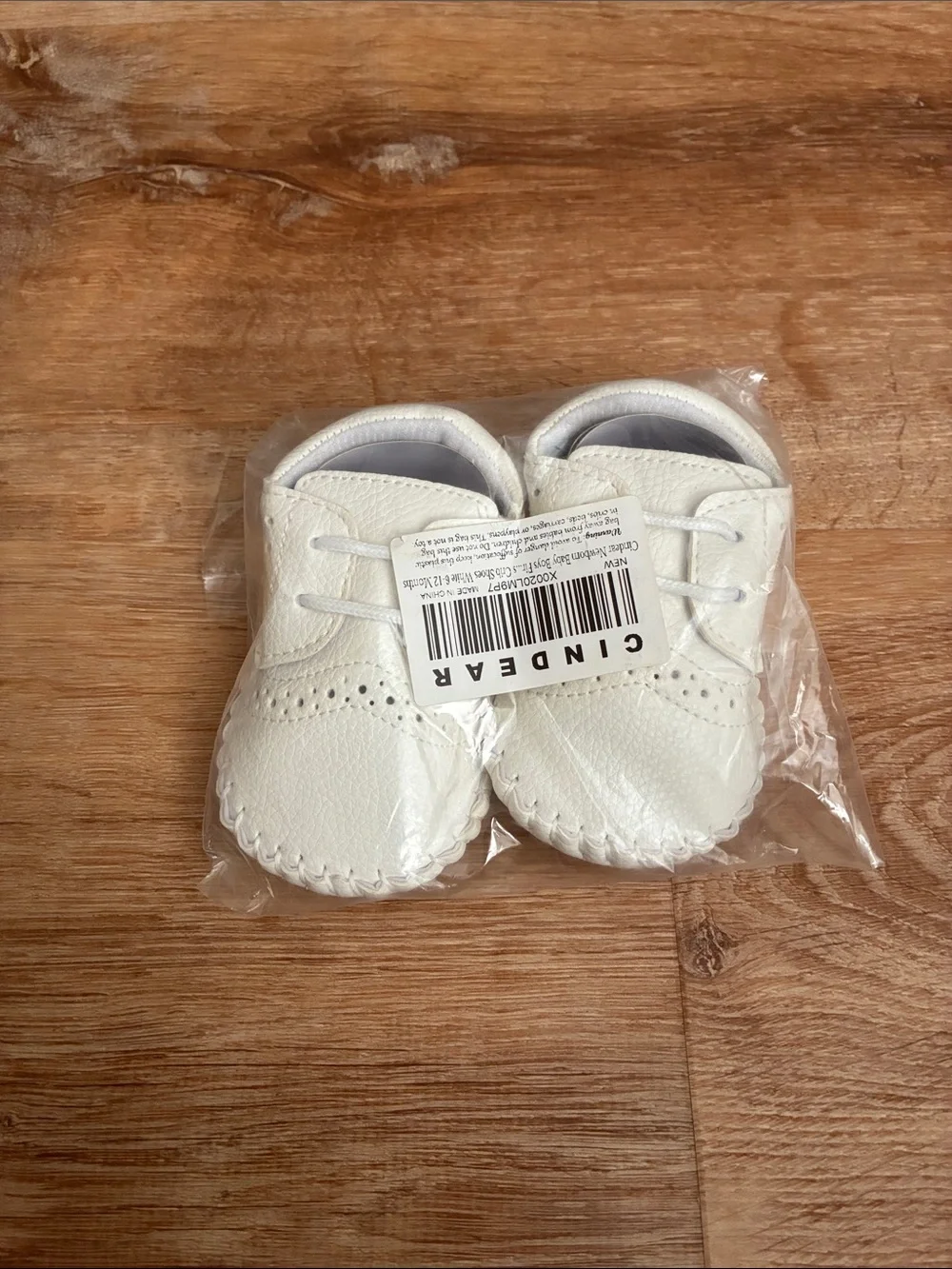 Cindear White Baby Moccasin Shoes